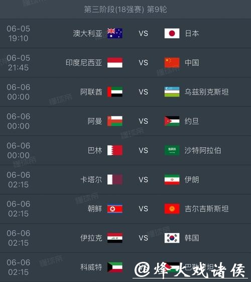 2026世界杯小组赛完整赛程时间